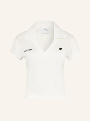 Courrèges Koszulka Polo Z Dżerseju weiss