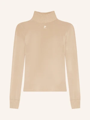 Courrèges Koszulka Z Długim Rękawem Z Siateczki beige