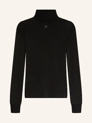 Courrèges Koszulka Z Długim Rękawem Z Siateczki schwarz