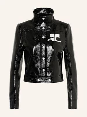 Courrèges Kurtka Z Imitacji Skóry schwarz