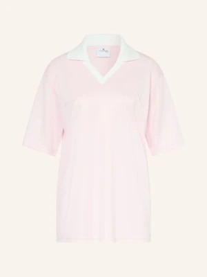 Courrèges Oversized Koszulka Polo Z Dżerseju rosa