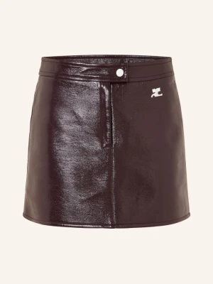 Courrèges Spódnica rot CIEMNOCZERWONY
