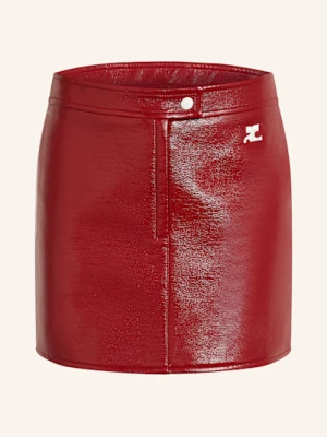 Courrèges Spódnica Z Imitacji Skóry rot