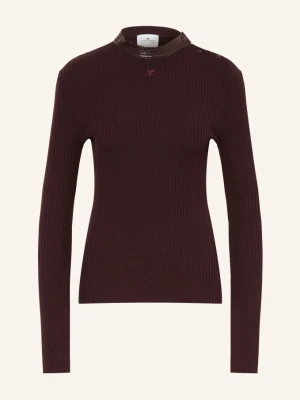 Courrèges Sweter rot CIEMNOCZERWONY