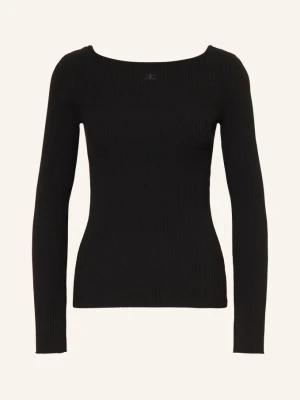 Courrèges Sweter schwarz CZARNY