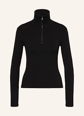 Courrèges Sweter Typu Troyer schwarz