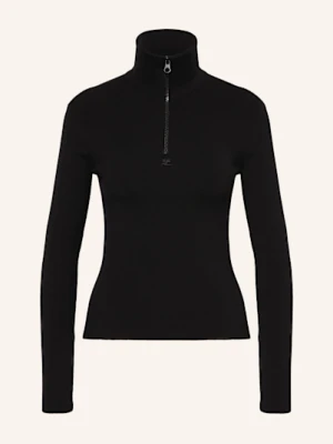 Courrèges Sweter Typu Troyer schwarz
