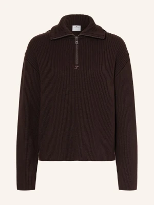 Courrèges Sweter Typu Troyer Z Wełny Merynosowej braun CIEMNOBRĄZOWY