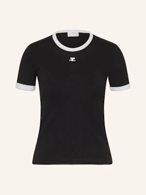 Courrèges T-Shirt schwarz