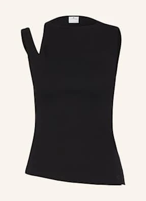 Courrèges Top Transverse Z Wycięciami schwarz