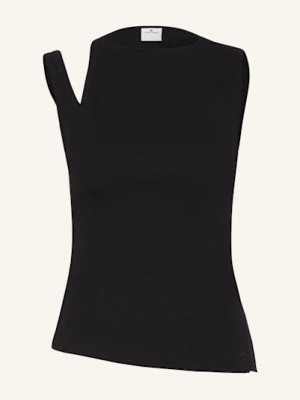 Courrèges Top Transverse Z Wycięciami schwarz