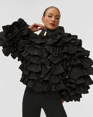 Couture’owa Kurtka Narciarska Z Falbanami Goldbergh Gold Exclusive Isadora