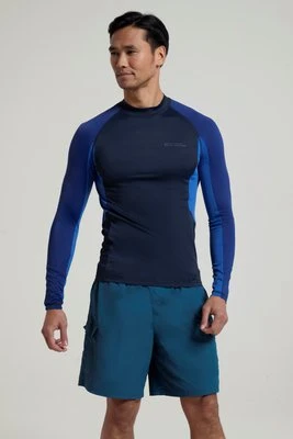 Cove męski top UV z długim rękawem - Navy Mountain Warehouse