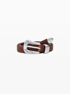 Cowboy buckle leather belt Desigual