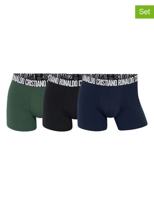 CR7 Bokserki (3 pary) w kolorze ciemnozielono-czarno-granatowym rozmiar: XL