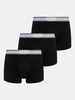 CR7 Cristiano Ronaldo bokserki bawełniane 3-pack czarny