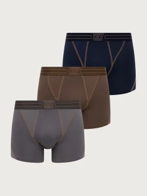 CR7 Cristiano Ronaldo bokserki dopasowane męskie 3-pack brązowy