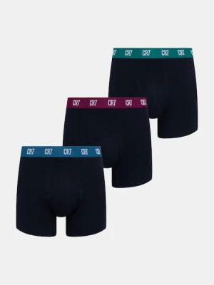 CR7 Cristiano Ronaldo bokserki dopasowane męskie bawełniane z elastanem 3-pack