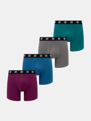 CR7 Cristiano Ronaldo bokserki dopasowane męskie bawełniane z elastanem 4-pack