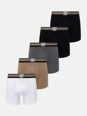 CR7 Cristiano Ronaldo bokserki dopasowane męskie bawełniane z elastanem 5-pack