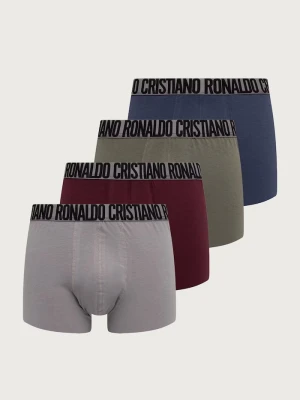 CR7 Cristiano Ronaldo bokserki męskie bawełniane z elastanem 4-pack szary