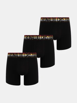 CR7 Cristiano Ronaldo bokserki męskie z bawełną x WORLD CUP 26 3-pack czarny
