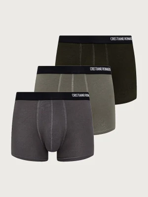CR7 Cristiano Ronaldo bokserki męskie z modalem 3-pack szary