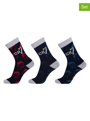 CR7 Skarpety (3 pary) w kolorze granatowym rozmiar: 40-43