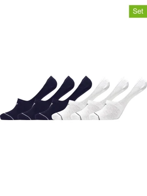CR7 Skarpety-stopki (6 par ) w kolorze białym i granatowym rozmiar: 40-46