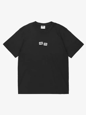 Crack Box Logo t-shirt męski bawełniany czarny Klasyk