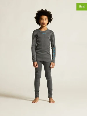 Craft 2-częściowy zestaw termiczny "Core Warm Baselayer" w kolorze khaki rozmiar: 158 / 164