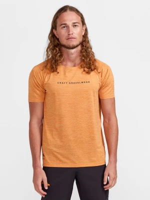 Craft Koszulka kolarska "ADV Gravel" w kolorze pomarańczowym rozmiar: M