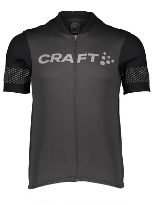 Craft Koszulka kolarska "Core Endur Lumen" w kolorze szaro-czarnym rozmiar: M