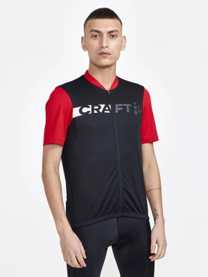 Craft Koszulka kolarska "Core Endur" w kolorze czerwono-czarnym rozmiar: M