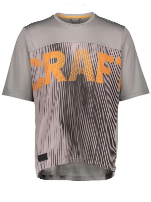 Craft Koszulka kolarska "Core Offroad" w kolorze szaro-pomarańczowym rozmiar: M