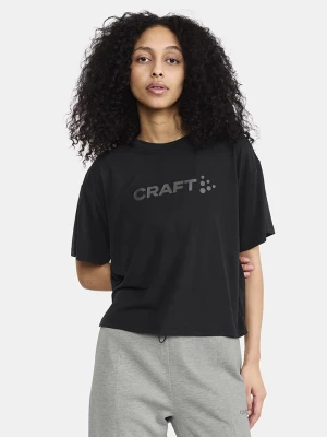 Craft Koszulka sportowa "Core Essence Bi-Blend" w kolorze czarnym rozmiar: M