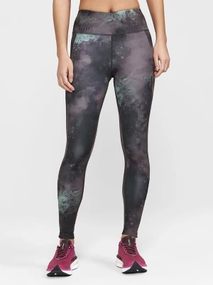 Craft Legginsy "ADV Essence" w kolorze jasnobrązowo-szarym do biegania rozmiar: L