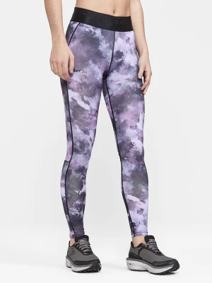 Craft Legginsy sportowe "Core Essence" w kolorze fioletowo-szarym rozmiar: M