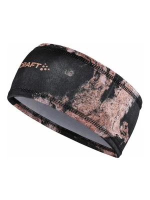 Craft Opaska w kolorze czarno-beżowym na czoło rozmiar: onesize