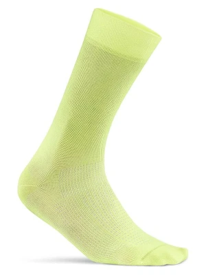 Craft Skarpety kolarskie "Essence" w kolorze żółtym rozmiar: 43-45