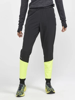 Craft Spodnie sportowe "ADV Essential" w kolorze czarno-żółtym rozmiar: M