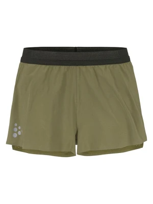 Craft Szorty "Pro Hypervent Split" w kolorze khaki do biegania rozmiar: S