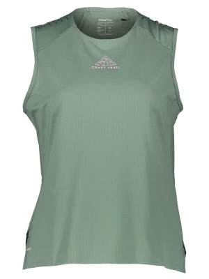 Craft Top "Pro Trail" w kolorze szarozielonym do biegania rozmiar: M