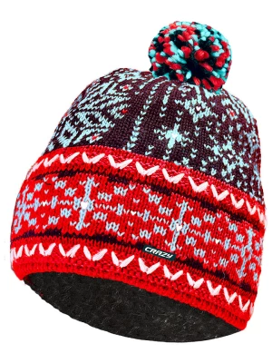 Crazy Czapka beanie "Norge" w kolorze czerwono-granatowym rozmiar: onesize