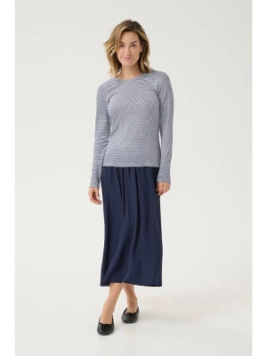 Cream Koszulka "Amma" w kolorze antracytowo-białym rozmiar: L