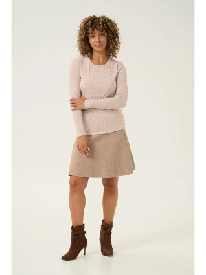 Cream Koszulka "Amma" w kolorze beżowo-białym rozmiar: M