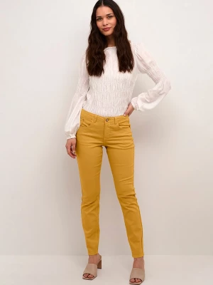 Cream Spodnie "Lotte" w kolorze musztardowym rozmiar: W32