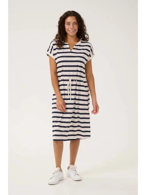 Cream Sukienka w kolorze kremowo-granatowym rozmiar: L