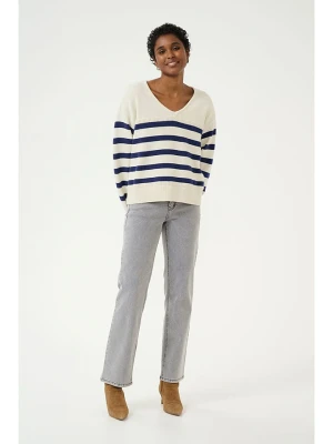 Cream Sweter "Muka" w kolorze granatowo-kremowym rozmiar: XL