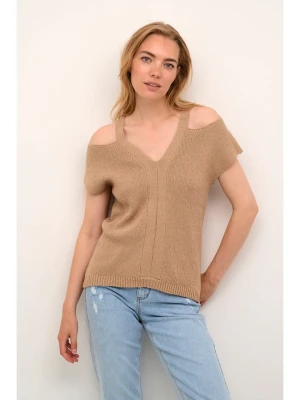 Cream Sweter w kolorze jasnobrązowym rozmiar: L